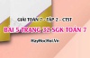 Giải bài 5 trang 32 Toán 7 Tập 2 SGK Chân trời sáng tạo Giải bài 5 trang 32 Toán 7 Tập 2 SGK Chân trời sáng tạo